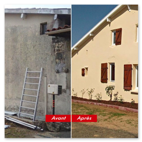 Nettoyage de façade à Cestas